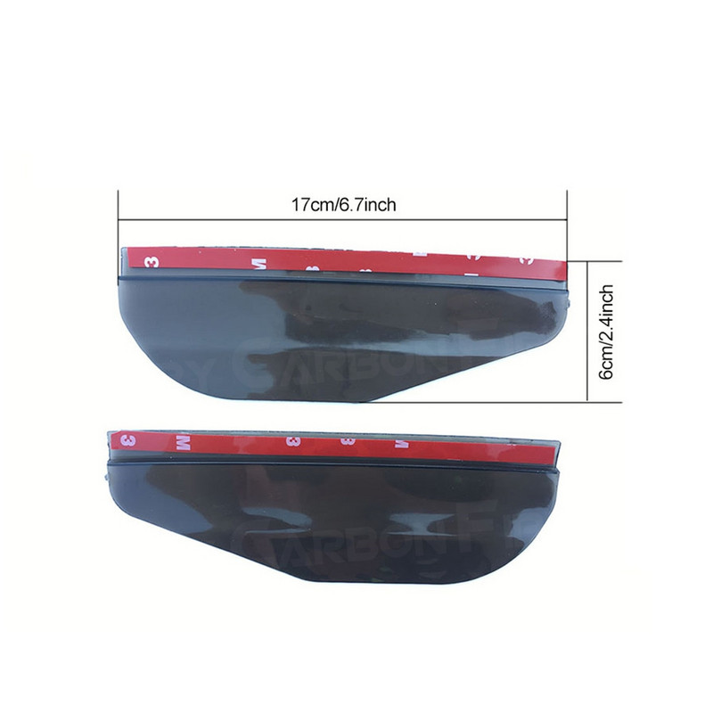 2 vnt Universalaus automobilio galinio vaizdo veidrodžio lietaus antakių automobilio automobilio galinio vaizdo šoninio lietaus skydo sniego apsauga nuo saulės skydelio gaubto apsauga PVC