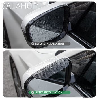 2бр. ABS автомобилно огледало за обратно виждане Rain Eyebrow Rain-proof Cover за Toyota Land Cruiser 200 Prado FJ150 RAV4 Corolla Camry Highlander