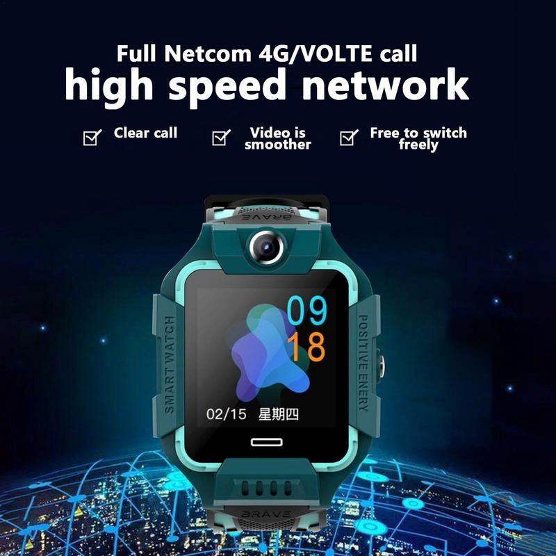 Vaikiškas išmanusis laikrodis, berniukų mergaičių skaitmeninis vandeniui atsparus išmanusis laikrodis, studentų laikrodžio telefono vietos vaizdo įrašas, skirtas studentams berniukams mergaitėms lauke