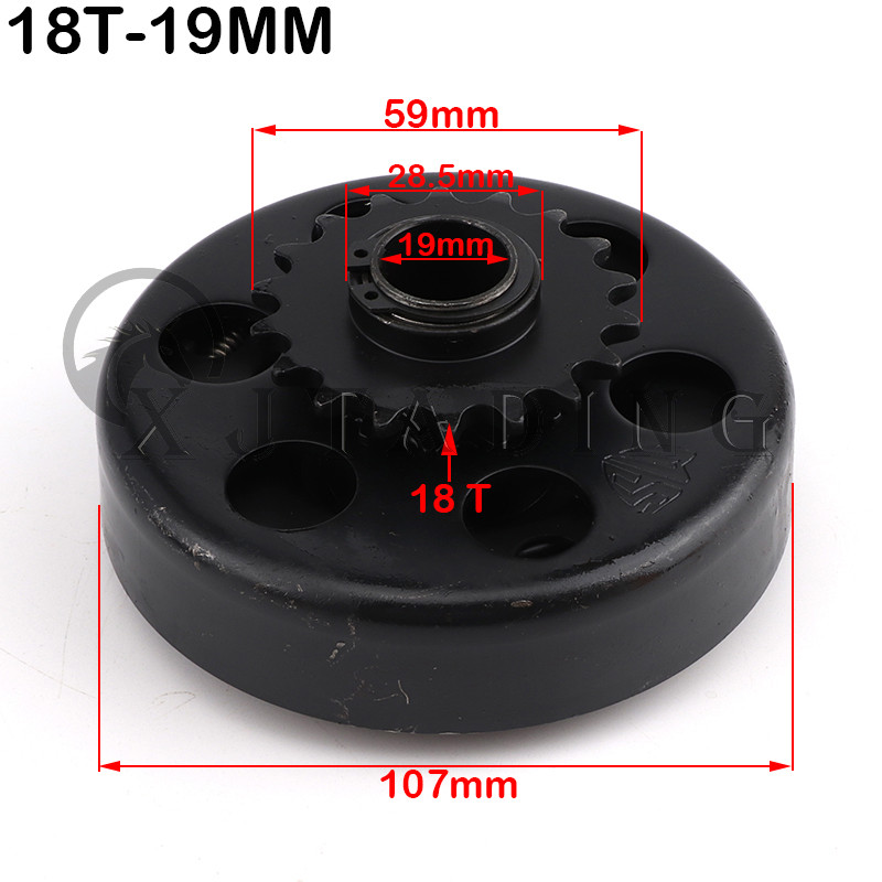 19 mm 20 mm 18T išcentrinė automatinė sankaba 18 dantų 35 grandinė, skirta GO Kart Fun Karting Minibike variklio sankabos pavaros žvaigždutė
