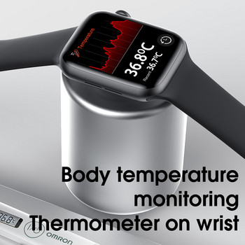 Смарт часовник IWO W26 Розово злато Продажба 1.75 Голям екран Bluetooth Измерване на температурата на разговор Мъжки Смарт часовник Iwo 12 Watch Series 6