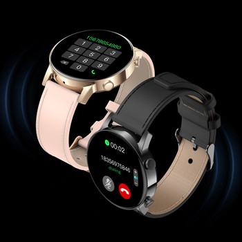 360*360 AMOLED HD екран Смарт часовник Bluetooth разговор Bluetooth музикален плейър Кислород в кръвта Смарт часовник за жена мъж - MK30