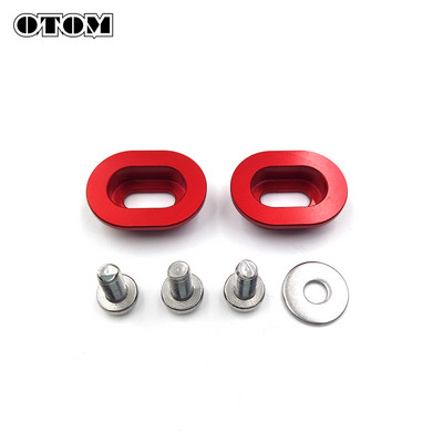 OTOM 2vnt motociklų grandinės slankiklių poveržlės, aliuminio CNC apdirbimo poveržlė, skirta HONDA CRF150R CRF250R CRF250X CRF450X CR125 CRM250