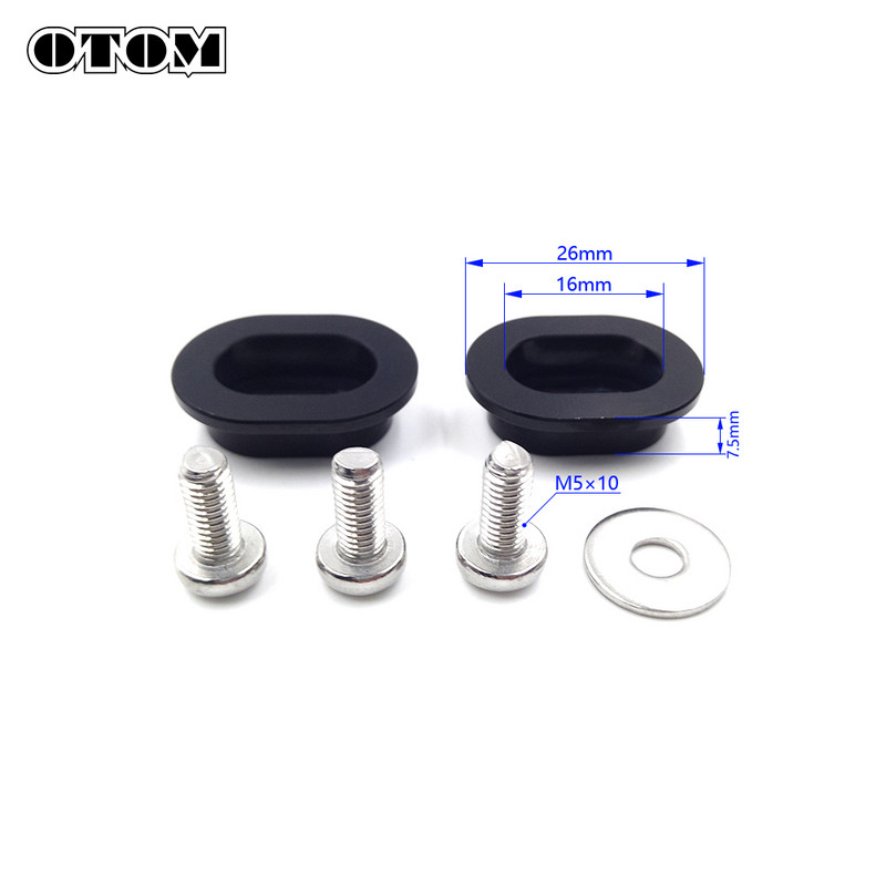 OTOM 2vnt motociklų grandinės slankiklių poveržlės, aliuminio CNC apdirbimo poveržlė, skirta HONDA CRF150R CRF250R CRF250X CRF450X CR125 CRM250