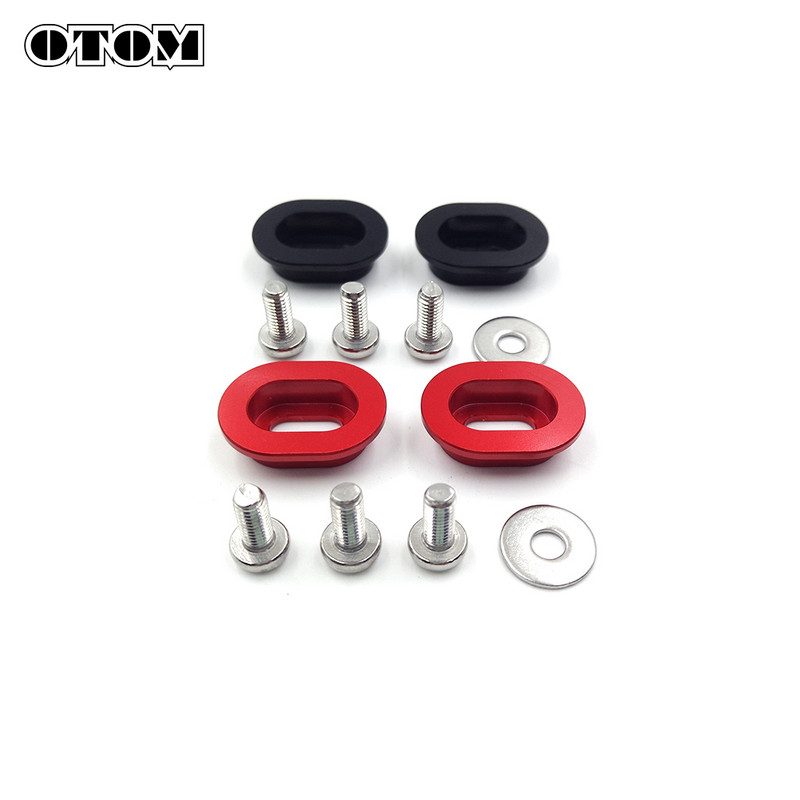 OTOM 2vnt motociklų grandinės slankiklių poveržlės, aliuminio CNC apdirbimo poveržlė, skirta HONDA CRF150R CRF250R CRF250X CRF450X CR125 CRM250