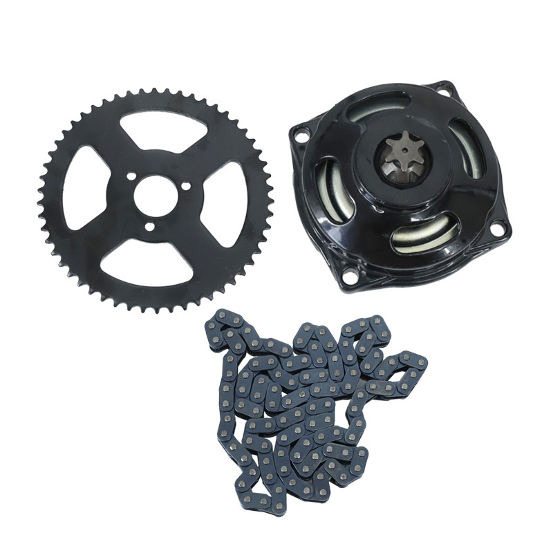 Mini Moto 47cc 49cc T8F grandinė 108 Link pavaros sistemos grandinė su 54T pavarų dėže ir galine žvaigždute tinka Mini Moto Pocket Bike