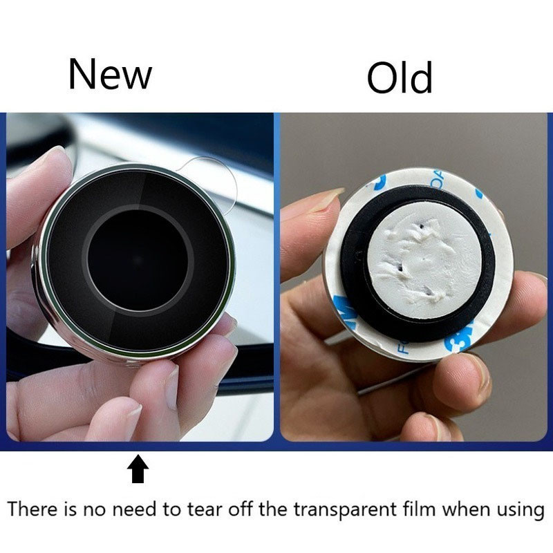 Automobilio siurbtuko montavimas atbulinės eigos veidrodėlis plataus kampo apvalaus rėmo aklosios zonos veidrodis pagalbinis galinio vaizdo veidrodis