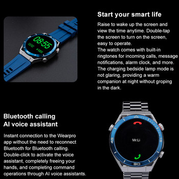 Έξυπνο ρολόι DT Ultra Mate Men Business NFC Ασύρματη φόρτιση BT Call Compass 1,5\