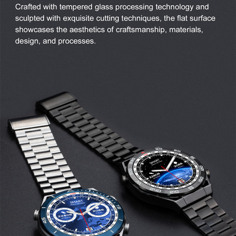 Ceas inteligent DT Ultra Mate Men Business NFC Încărcare fără fir BT Call Busolă Ecran HD de 1,5 inchi Smartwatch Sport Tracker