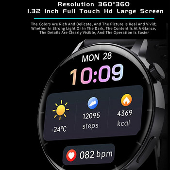 Смарт часовник F22R със силикагел / кожена каишка Мониторинг на кръвната захар Температура Сърдечен ритъм Водоустойчива спортна гривна Мъже Жени
