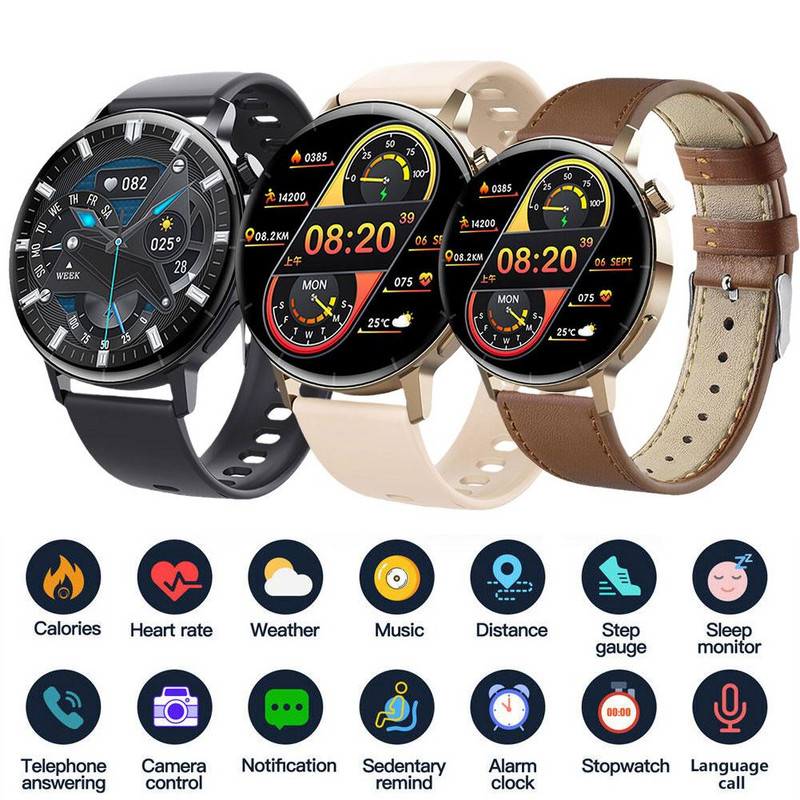 F22R nutikell silikageelist/nahast rihm Vere glükoosisisalduse temperatuuri jälgimine, veekindel spordikäevõru meestele naistele