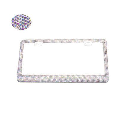 4 värvi USA mudeli numbrimärgi raam Bling Crystal naiste numbrimärgi raam Litsentsikaane hoidik Rhinestone auto juhiloa raam
