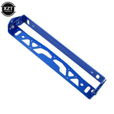 Cadrul plăcuței de înmatriculare auto Universal din aluminiu Power Racing JDM Styling Număr rotativ Rame plăcuței de înmatriculare Suport etichetă reglabil