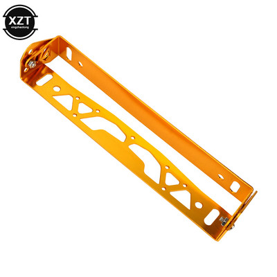Cadrul plăcuței de înmatriculare auto Universal din aluminiu Power Racing JDM Styling Număr rotativ Rame plăcuței de înmatriculare Suport etichetă reglabil