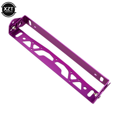 Cadrul plăcuței de înmatriculare auto Universal din aluminiu Power Racing JDM Styling Număr rotativ Rame plăcuței de înmatriculare Suport etichetă reglabil