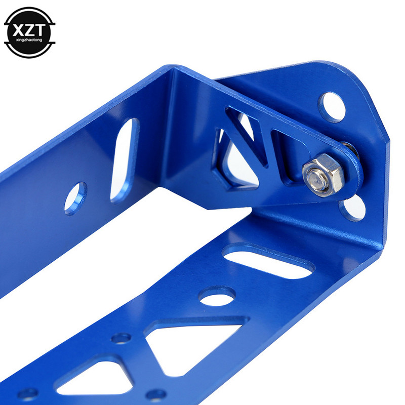 Cadrul plăcuței de înmatriculare auto Universal din aluminiu Power Racing JDM Styling Număr rotativ Rame plăcuței de înmatriculare Suport etichetă reglabil