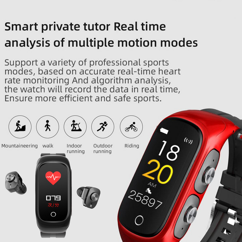 uus N8 nutikas riba juhtmevaba peakomplekt TWS BT ühildub 5.0 peakomplektiga telefon nutikellad kell sobib Ja