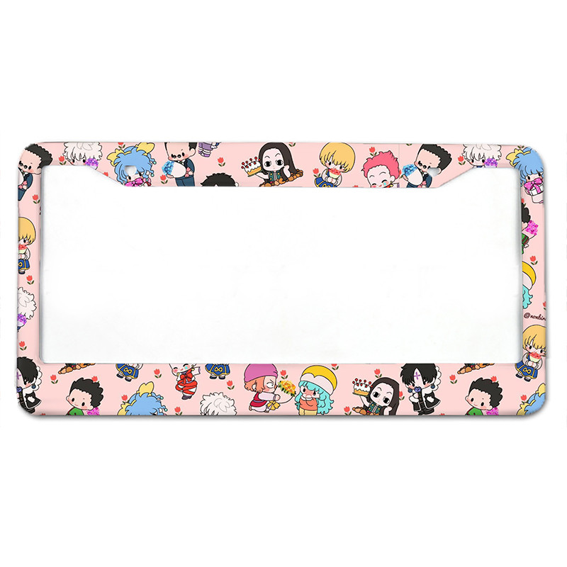 Mitu animesarja Ameerika standardse alumiiniumsulamist auto numbrimärgikatted, autotarvikute veekindlad numbrimärgikatted