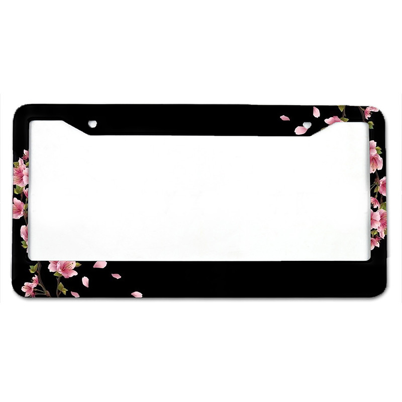 Ploomiõie muster Ameerika standardne alumiiniumsulamist auto numbrimärgi kate autotarvikud veekindel numbrimärgi kate