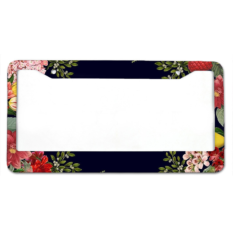 Ploomiõie muster Ameerika standardne alumiiniumsulamist auto numbrimärgi kate autotarvikud veekindel numbrimärgi kate