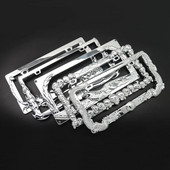 5 numbrimärgi raami stiili Eagle Skull Flame Scorpion plastist numbrimärgi raam, mis sobib USA eeskirjadega