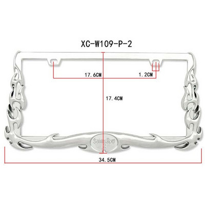 5 numbrimärgi raami stiili Eagle Skull Flame Scorpion plastist numbrimärgi raam, mis sobib USA eeskirjadega