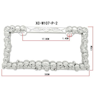 5 numbrimärgi raami stiili Eagle Skull Flame Scorpion plastist numbrimärgi raam, mis sobib USA eeskirjadega