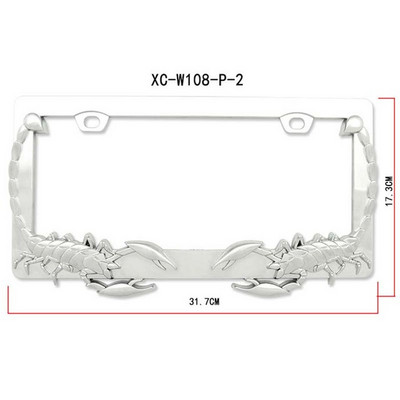 5 numbrimärgi raami stiili Eagle Skull Flame Scorpion plastist numbrimärgi raam, mis sobib USA eeskirjadega