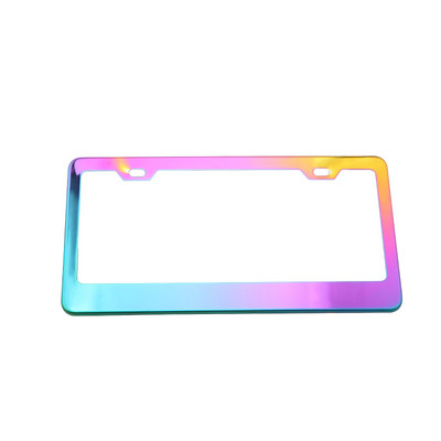 Jdm Car Racing Neo Chrome Ars Albastru Cadru pentru plăcuță de înmatriculare Suport pentru plăcuță de înmatriculare din oțel inoxidabil pentru standardul SUA