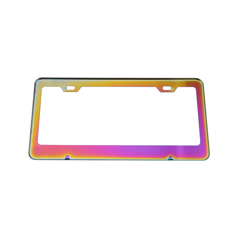 Jdm Car Racing Neo Chrome Ars Albastru Cadru pentru plăcuță de înmatriculare Suport pentru plăcuță de înmatriculare din oțel inoxidabil pentru standardul SUA