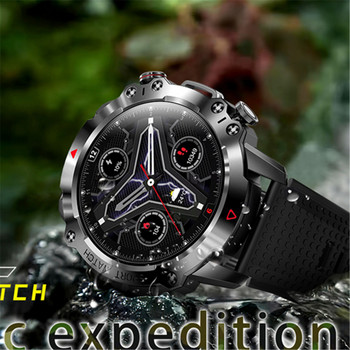 Смарт часовник KR10 Men 2023 BT5.1 1.39 Inch Bluetooth Call Sports Modes 450mah Life Waterproof Smartwatch Monitoring Health