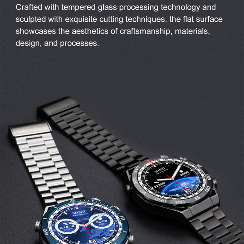 Ceas inteligent Ultimate DT Ultra Mate Men 1,5" NFC Apel Bluetooth GPS Tracker de mișcare Busolă Încărcare fără fir Ceas inteligent de afaceri