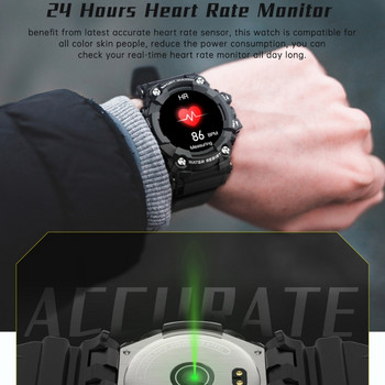 Ανθεκτικό έξυπνο ρολόι T6 για άνδρες Αδιάβροχα ρολόγια σκληρής εργασίας Αθλητικό ρολόι για εξωτερική πίεση
