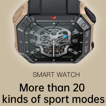 Έξυπνο ρολόι ανδρών K55 1,85 ιντσών με οθόνη Bluetooth5.0 Κλήση 350mah Αδιάβροχο έξυπνο ρολόι μπαταρίας μέτρησης πίεσης αίματος