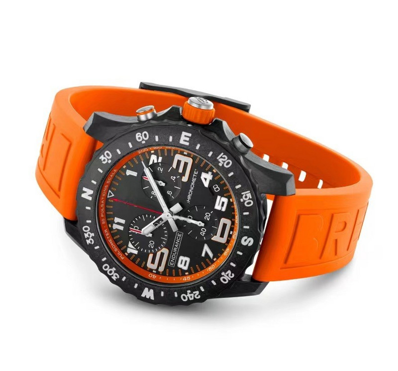 Nouă calitate de marcă ocazional modă profesională Endurance Series bărbați multifuncțional cronograf curea din silicon ceas sport fierbinte