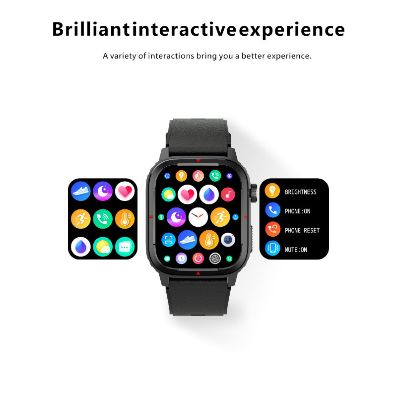 Novi Q25 pametni sat Bluetooth Poziv Glazba Reprodukcija Otkucaji srca Praćenje krvnog tlaka Spavanje Vježba Mjerač koraka Pametni sat za muškarce