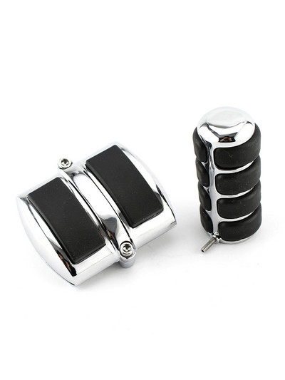 Κάλυμμα πεντάλ αλλαγής ταχυτήτων μοτοσικλέτας & κάλυμμα τακακιών πίσω φρένου για Honda Yamaha V-Star 650 950 1300 Shadow 600 750 1100 Chrome