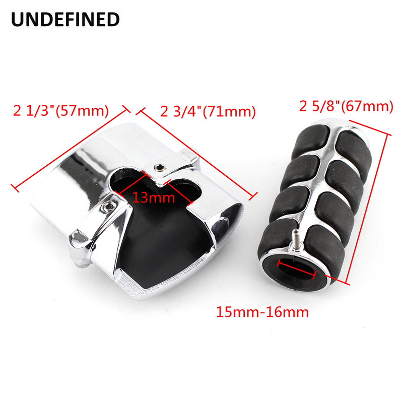 Κάλυμμα πεντάλ αλλαγής ταχυτήτων μοτοσικλέτας & κάλυμμα τακακιών πίσω φρένου για Honda Yamaha V-Star 650 950 1300 Shadow 600 750 1100 Chrome