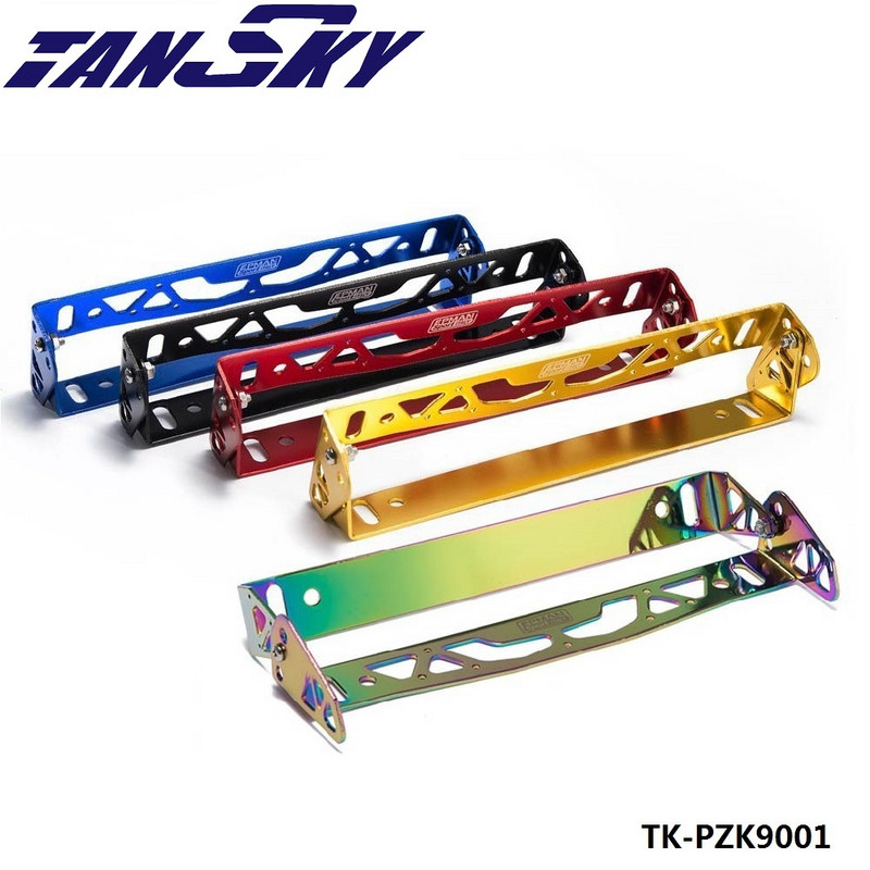 Autostiilis alumiiniumist reguleeritav võidusõidu numbrimärgi raami sildihoidja BMW jaoks VW jaoks Ford TK-PZK9001 jaoks