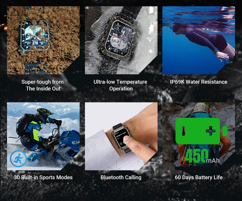 2023. aasta uus sõjaväe nutikell S2 meeste sportlik ultra nutikell naiste Bluetooth-kõnega IP69K veekindlad tugevad spordikellad