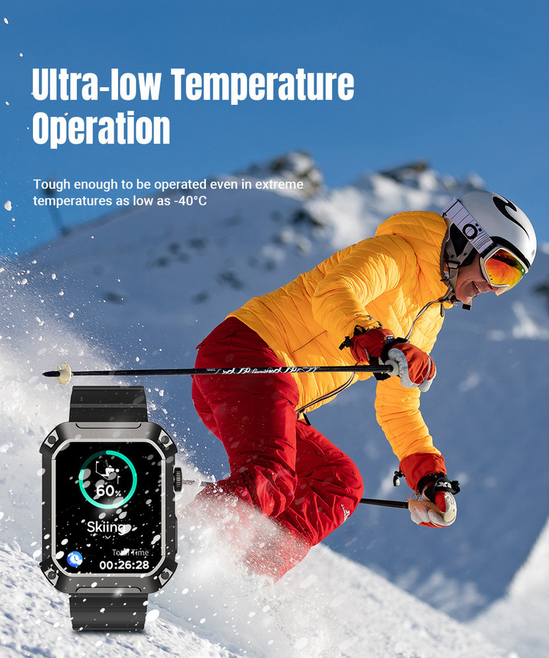 2023. aasta uus sõjaväe nutikell S2 meeste sportlik ultra nutikell naiste Bluetooth-kõnega IP69K veekindlad tugevad spordikellad