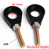 110cc 125cc 140cc ρυθμιστής εντατήρα αλυσίδας αλουμινίου Dirt Bike Pit ATV Scooter μοτοσικλέτας 12mm ή 15mm Τρύπα άξονα πίσω τροχού