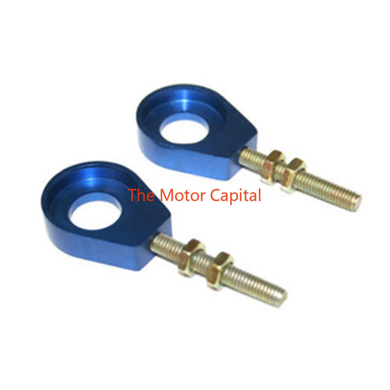 110cc 125cc 140cc aliuminio grandinės įtempiklio reguliatorius Dirt Bike Pit ATV motociklo paspirtukas 12mm arba 15mm galinio rato ašies anga