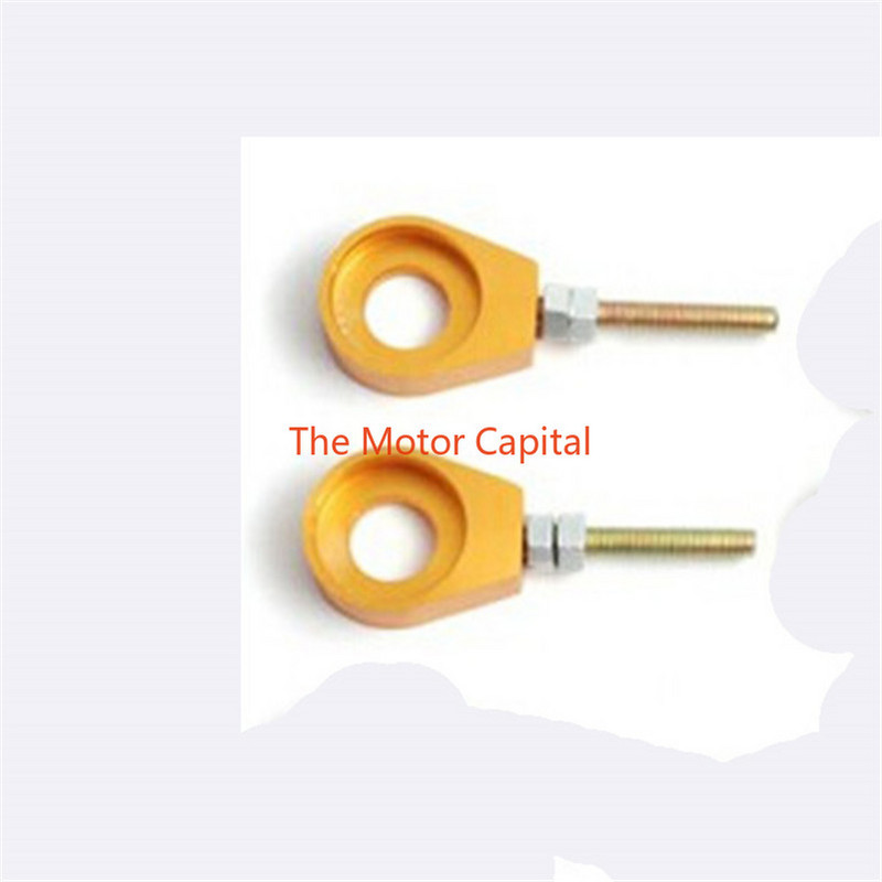 110cc 125cc 140cc aliuminio grandinės įtempiklio reguliatorius Dirt Bike Pit ATV motociklo paspirtukas 12mm arba 15mm galinio rato ašies anga