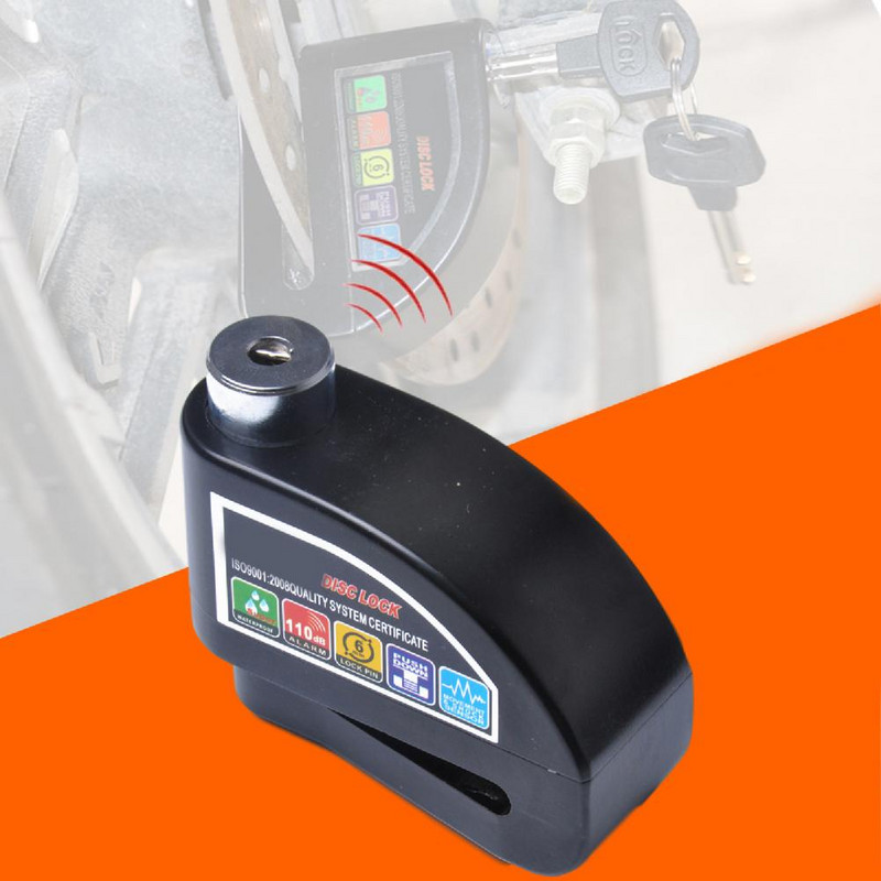 Pidurilukk Kõrge detsibelliga alarm laia kasutusalaga sulamist vargusevastane rolleri lukk mootorrattale