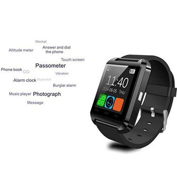Έξυπνο ρολόι Bluetooth U8 Οθόνη αφής Smartwatch Τηλεφωνική κλήση Κλήση Fitness Tracker Μουσική Φωτογραφία SMS Βηματόμετρο Φτηνό βραχιολάκι