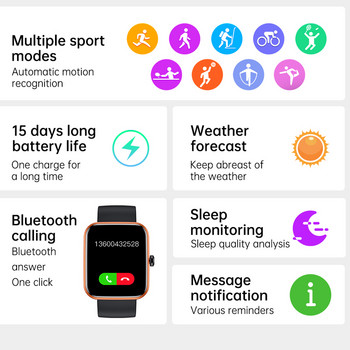 ChiBear Bluetooth Call Смарт часовник мъжки жени PPG монитор за сърдечен ритъм въртящ се бутон водоустойчив смарт часовник мъжки фитнес тракер+кутия