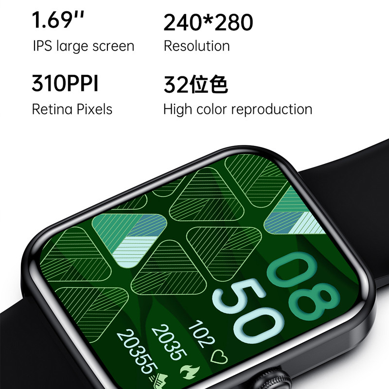 ChiBear Bluetooth Call Smart Watch Bărbați Femei PPG Monitor de ritm cardiac Buton rotativ Smartwatch impermeabil pentru bărbați Fitness Tracker + Cutie