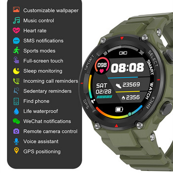 DT5 Спортен смарт часовник 1,45 инча Винаги на дисплея Мъжки Bluetooth разговор Компас HD екран Смарт часовник за GPS проследяване на сърдечния ритъм