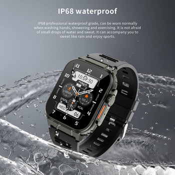 2023 ΝΕΟ A70 Έξυπνο ρολόι 2,0 ιντσών BT Call SmartWatch για άνδρες γυναίκες IP68 Αδιάβροχο καρδιαγγειακό βραχιόλι γυμναστικής Sport Smart Watch
